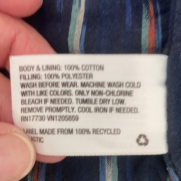 Genuine Kids from Oshkosh navy blue quilted soft corduroy jacket. Size 2T EUC. - Picture 7 of 7